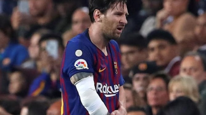 Messi Out For Three Weeks